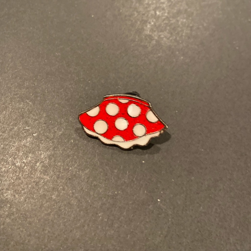 Disney Red and White Polka Dot Hat Enamel Pin